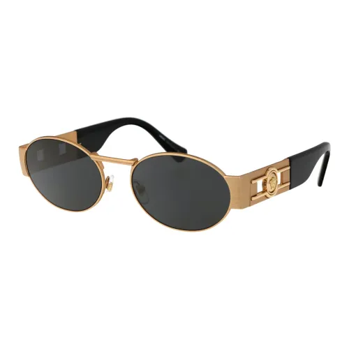 VERSACE Medusa Deco Oval-frame Sunglasses