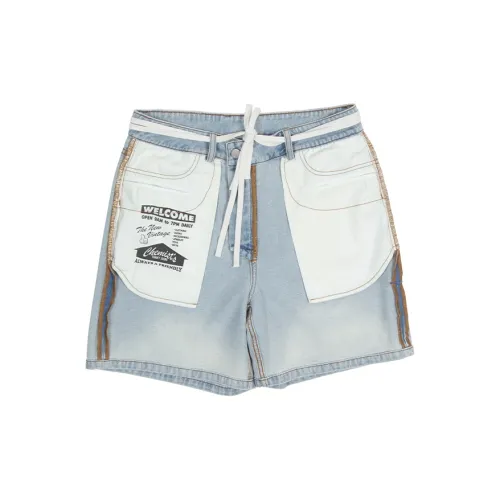 CHEMIST CREATIONS Denim Shorts Men Blue