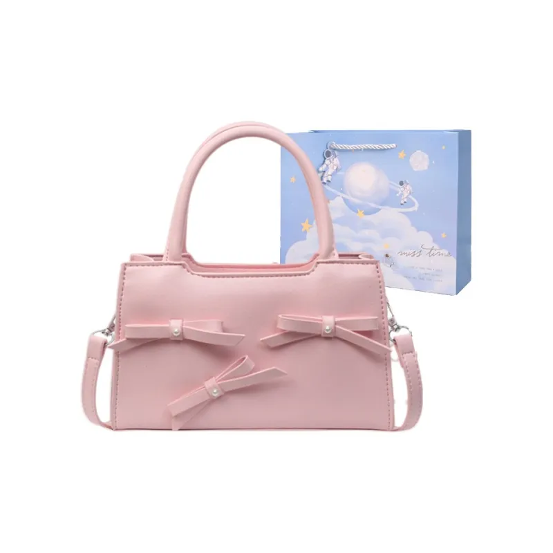 Duoluplo Doron Paul Pu One Shoulder Handbag Regular Women's Black & Pink/Pink/Silver/Black & Blue/Ecru-4