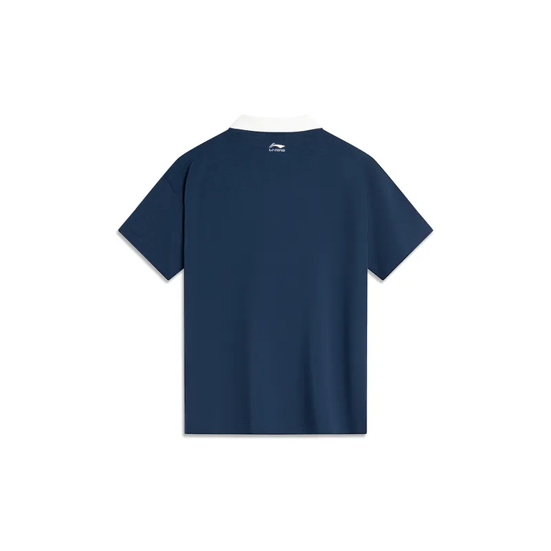 LiNing x Disney Polo Shirt Unisex Dark Navy/Ivory-1
