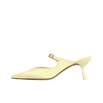 Zimmermann Closed Toe Slippers 6.5cm Women's Lemon