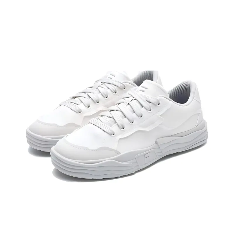 FILA FUSION POP Slip-Resistant Cushioning Low-Top Skateboard Shoes Women's Crimson Pink-2