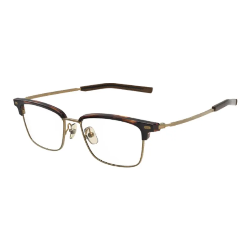 Four Nines Plate Frame Pure Titanium Square Eyeglass Frames Unisex Tortoiseshell-0
