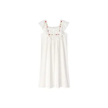 Song Qianya Nightgown Women's White