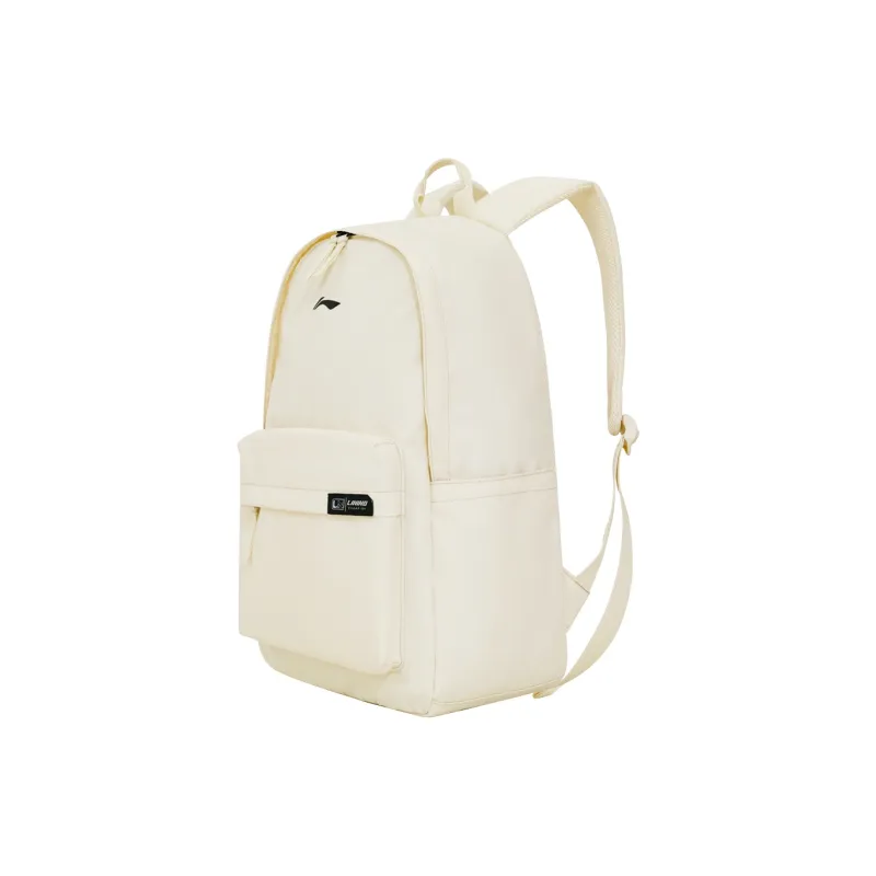 LiNing Polyester Backpack Regular Unisex Ecru-3