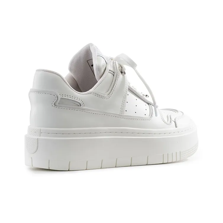Lucia Tacci Designer Collection Skateboard Shoes Unisex Low Top White-4