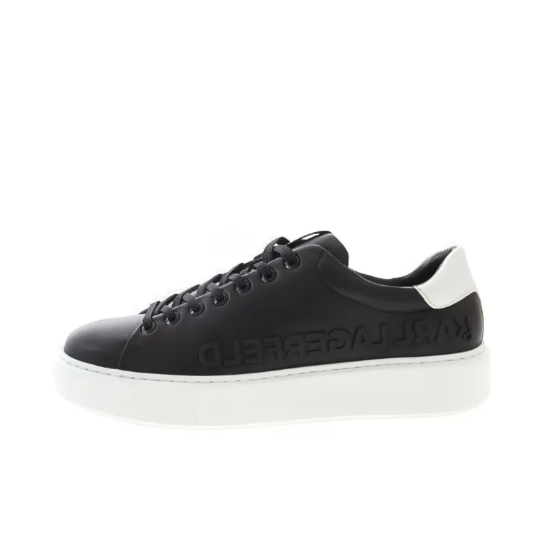 KARL LAGERFELD Low Top Skateboard Shoes Men's Black-0