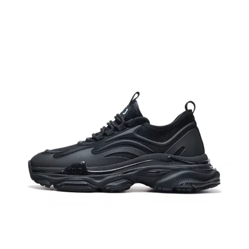 JOSINY Chunky Sneakers Men Low-Top Black