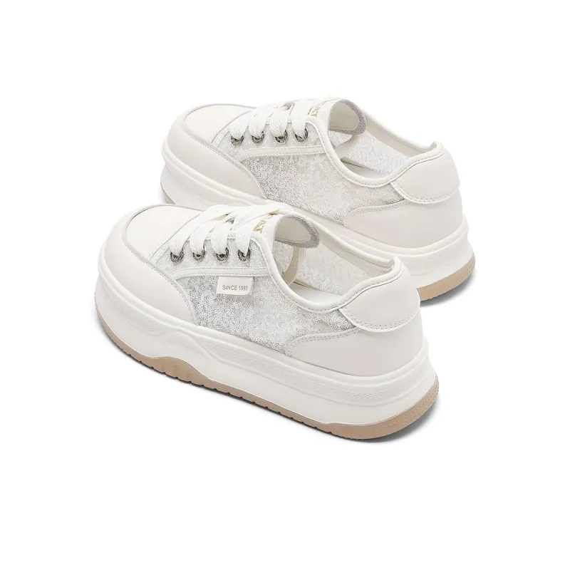 ST&SAT Lightweight And Breathable Mid Top Skateboard Shoes Women's-9