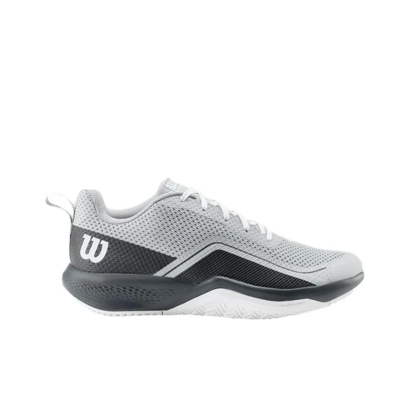 Wilson Rush Pro Slip Resistant And Breathable Low Top Tennis Shoes Men's Gray-1