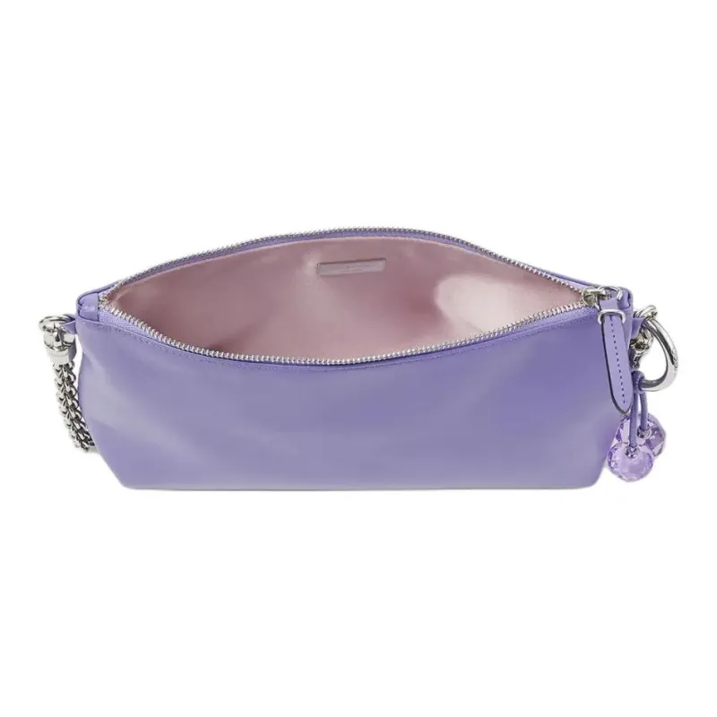 Jimmy Choo Leather Clutch One Shoulder Handbag Mini Women's Tanzanite Blue-3