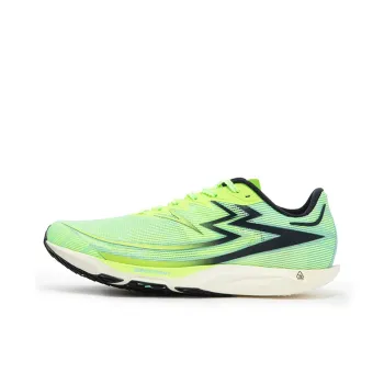 361° Cushioning Anti Slip Wear Resistant Breathability Low Top Running Shoes Unisex Fluorescent Glossy Finish Green