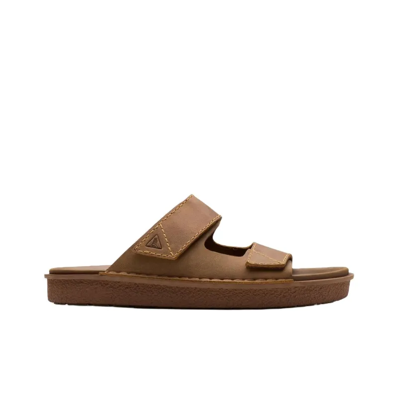Clarks Quiet Slip-Resistant Abrasion-Resistant Slide Slippers Men's Brown-1