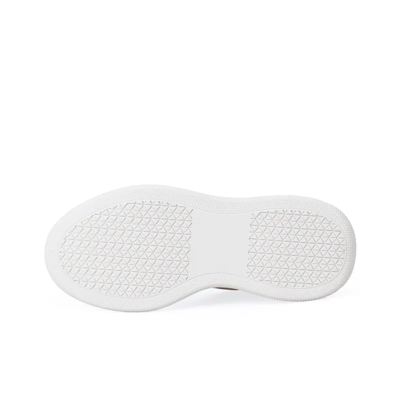 BOSSSUNWEN Whirlwind Ice Cream Cushioning Lightweight Low Top Skateboard Shoes Men's White-5