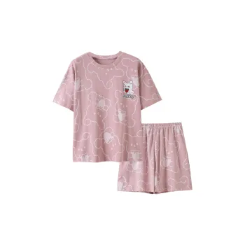 The Story Of The Flower Season Pajama Set Women's Light Purple