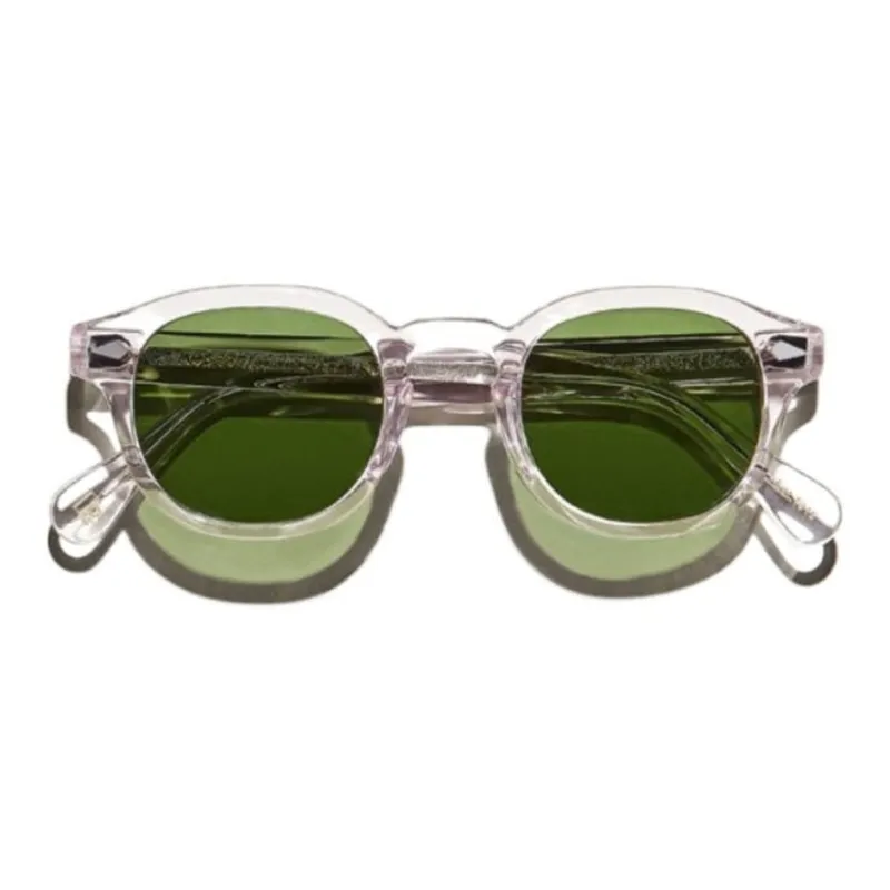 MOSCOT Acetate Irregular Shape Sunglasses Men's Transparent-1