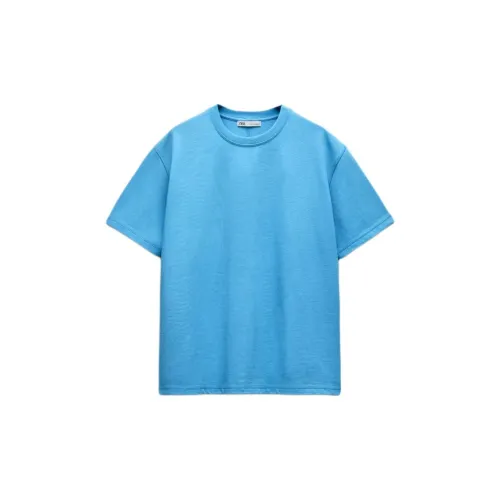 ZARA T-Shirts Women's Light Blue