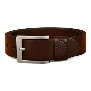 Youyoulan High-End Classic Vintage Business Pin Buckle Trendy Wide-Hole Pair With Jeans Leather Belts Men's 3.8cm