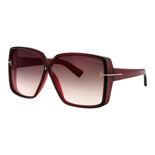 TOM FORD Yvonne Cut Out Oversized Frame Sunglasses