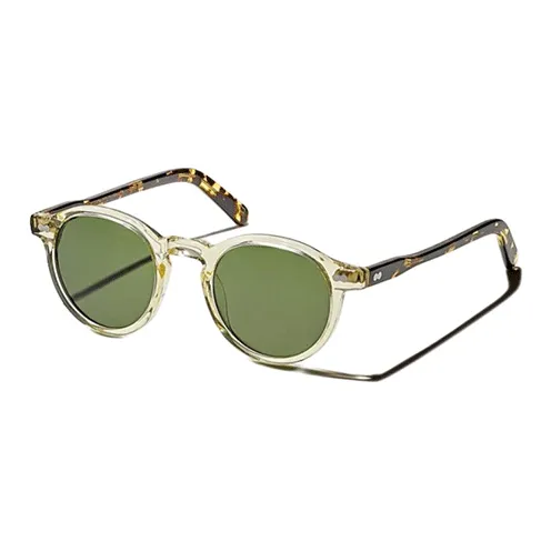 MOSCOT Acetate Round Sunglasses Men's Yellow