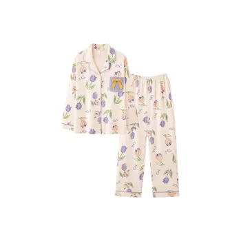 MIIOW Pajama Set Women's Skin Pink Floral
