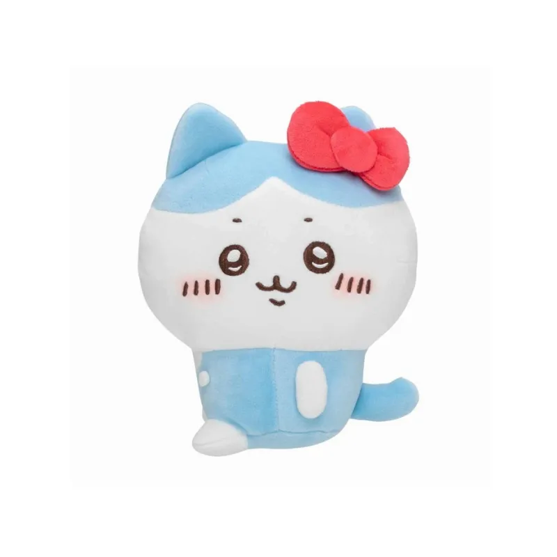 Chiikawa x Sanrio Hachiware Hello Kitty Hello Kitty Dolls Plush Doll 19cm Height-0