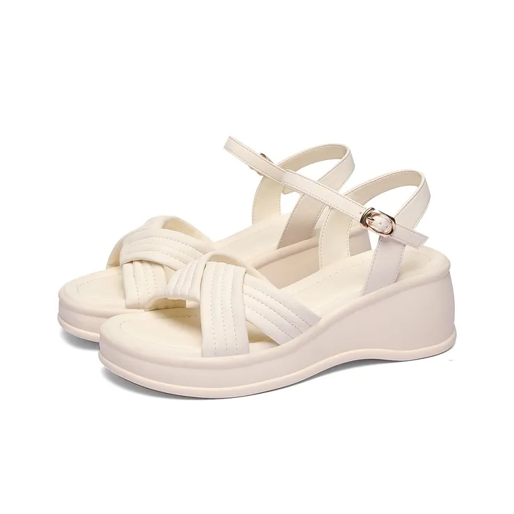 Golden Silk Rabbit One Strap Sandals Women's-10