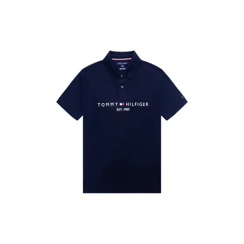 Tommy Hilfiger Polo Shirts Men Navy Blue