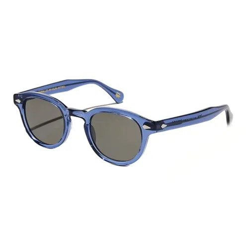 MOSCOT Acetate Oval Sunglasses Peoples Men's Blue