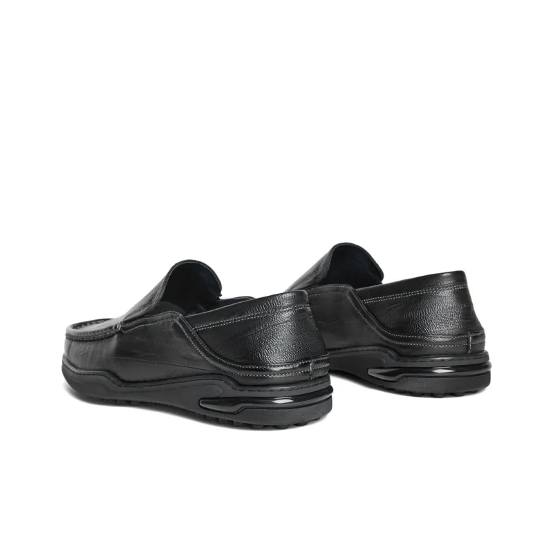 BELLE Gommino Loafers Men's Black-3