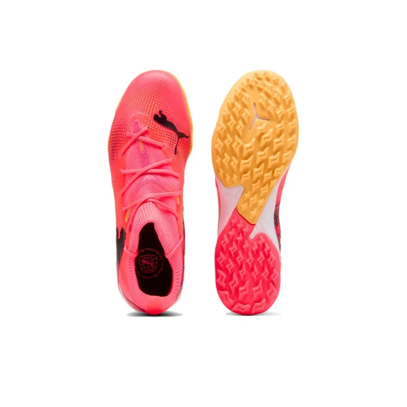 PUMA Future Match TT Rubber Broken Studs Slip Resistant Coverage Soccer Shoes Women's Pink Black-3