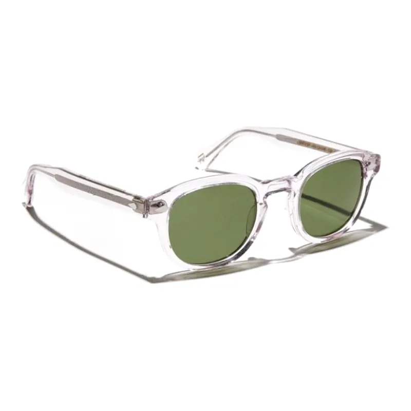 MOSCOT Acetate Irregular Shape Sunglasses Men's Transparent-2