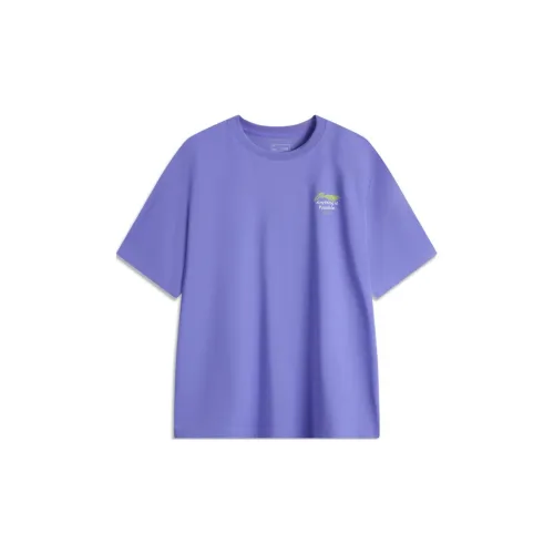 LINING Sports Life Collection T-Shirts Men Blue Purple Daylily