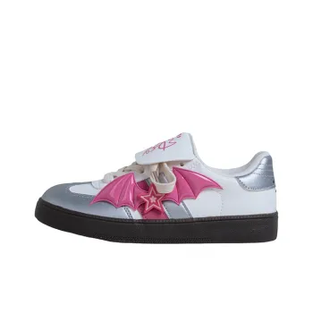 MINGKUANG Streetwear Cream Puff Shoes, Box Anti Slip Wear Resistant Low Top Skateboard Shoes Women's Pink