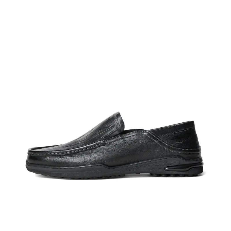 BELLE Gommino Loafers Men's Black-0