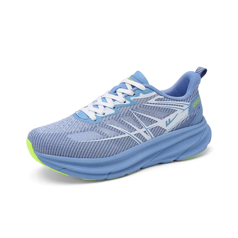 Warrior Breathable Lightweight Rebound Low Top Soft EVA Midsole Casual Running Shoes Men's Royal Blue-2