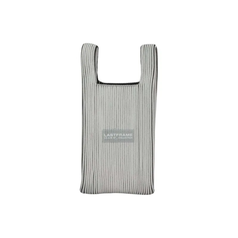 LASTFRAME Recycled Polyester Shoulder Bag Crossbody Bag Mini Unisex Gray & Black-2