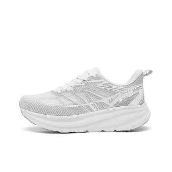 Warrior Cushioning Breathable Rebound Low Top EVA Midsole Rubber Outsole Casual Running Shoes Men's White