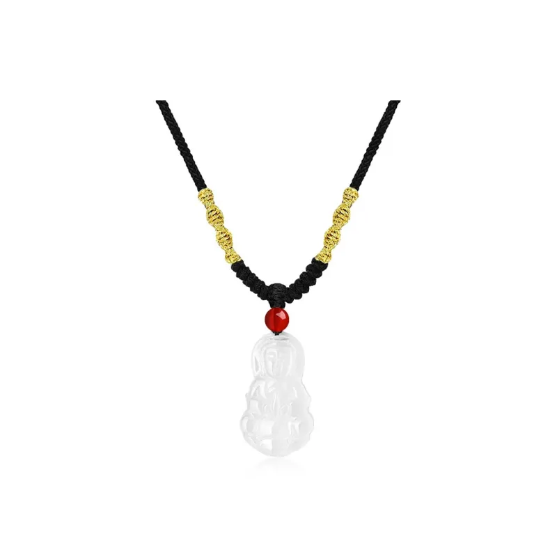 MOONS FAME Chalcedony Necklaces Unisex-23