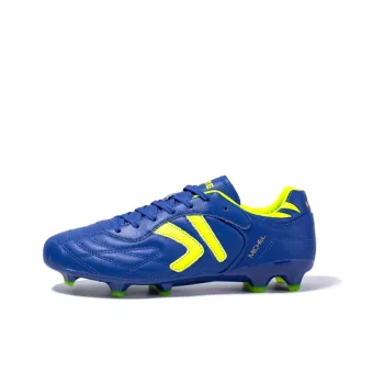 KELME FG Rubber Long Studs Anti Slip Wear Resistant Soccer Shoes Men's Blue