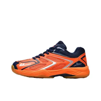 Warrior Cushioning Anti Slip And Wear Resistant Badminton Shoes Unisex Orange