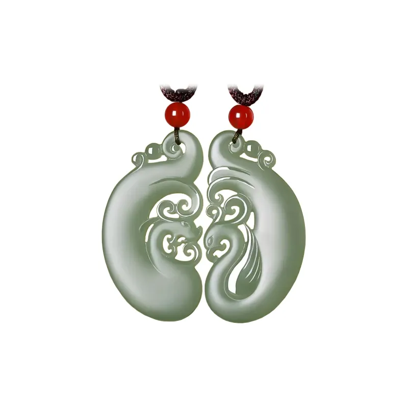 GOLDFISH ALLEY Pendants Pale Greenish White Jade Unisex-0