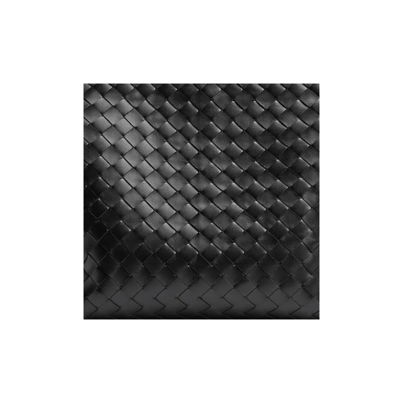 Bottega Veneta Cow Leather Tote Bag Shopping Bag Handbag Small Size Men's Black-3