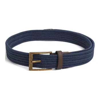 BARBOUR Micro Logo Design Polypropylene Belt Men's Blue