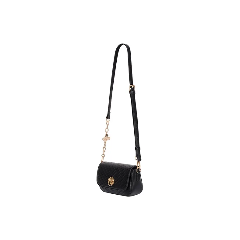 Disney PU Small Square Bag, Crossbody Bag, Shoulder Bag Medium Size Women's White/Black-8