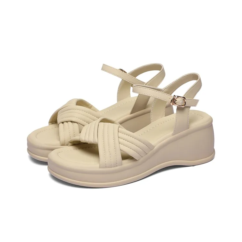 Golden Silk Rabbit One Strap Sandals Women's-1