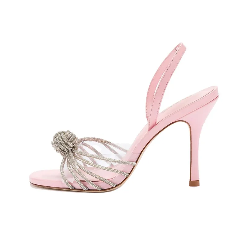 Larroude Valerie Strap Sandals 9.65cm Women's Pink-0