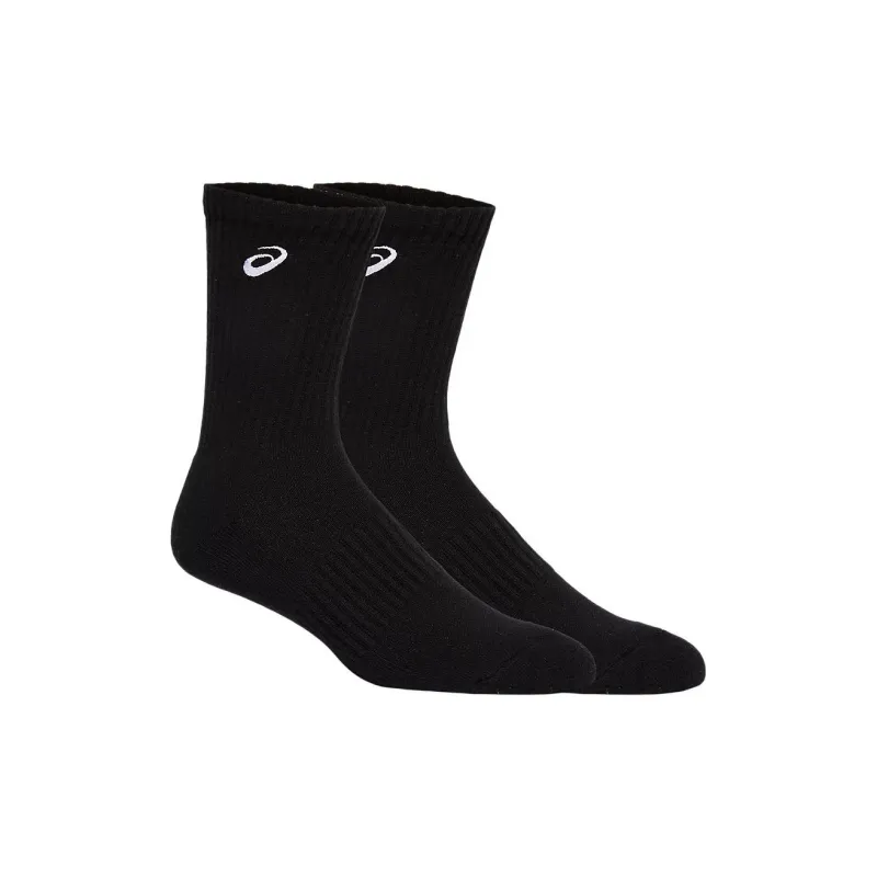 Asics COTTON CREW Mid Calf Socks Unisex 1 Pack Performance Black-1