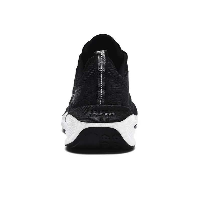 LOTTO Anti Slip Wear Resistant Low Top Running Shoes Women's Black White-4