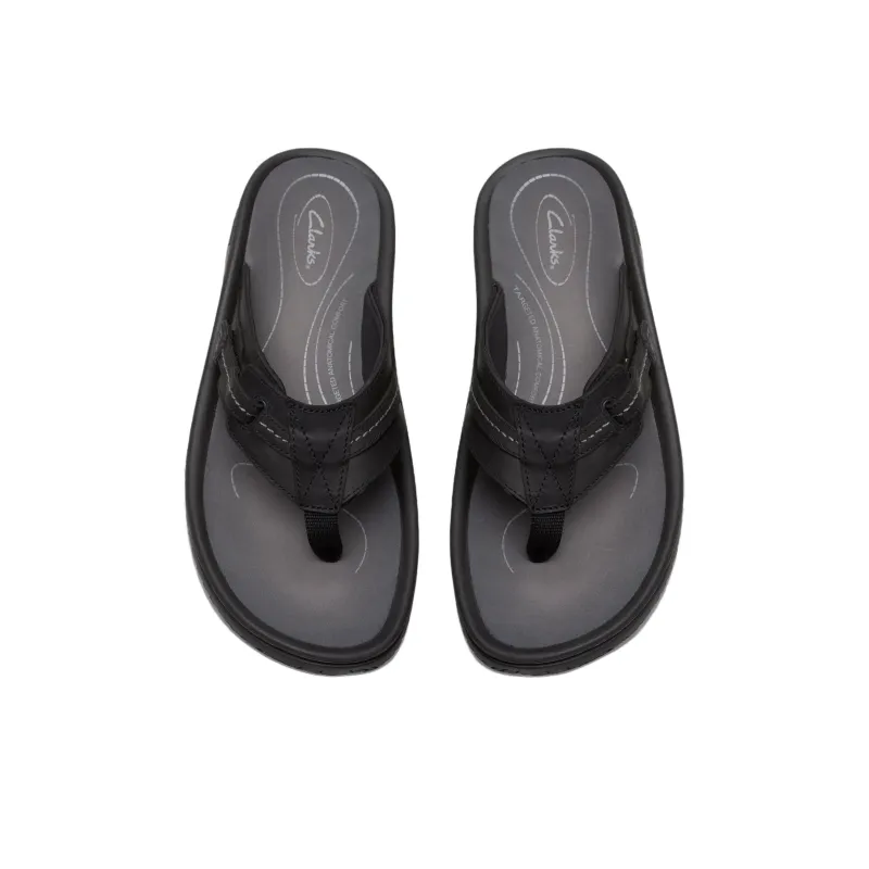 Clarks EVA Flip Flops Men's Black-4